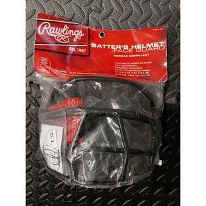 New Sealed Rawlings Batter's Helmet Face Guard Black Softball Baseball mizuno